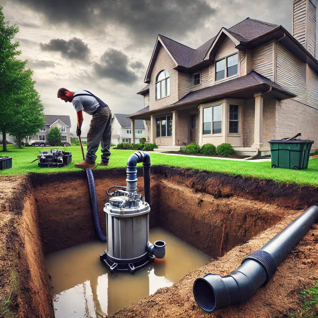 Outdoor Sump Pump Installation Indianapolis