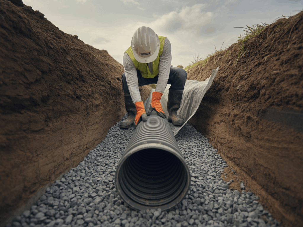 French Drain Installation Process