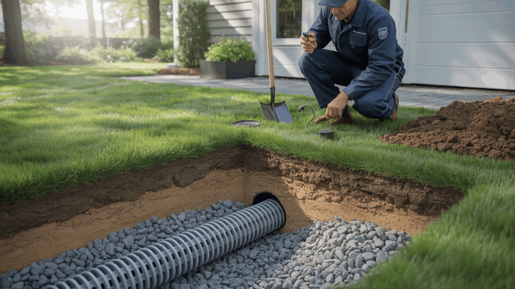 professional french drain system